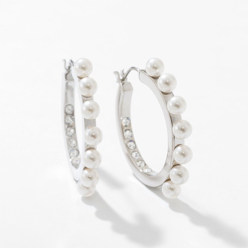 Make an Impression Earrings ~ Touchstone Crystal by Swarovski